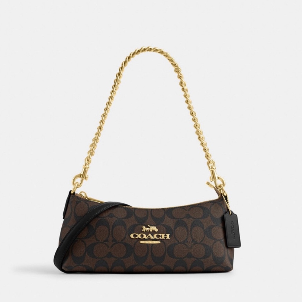 Brown Signature Coach Charlotte Bag